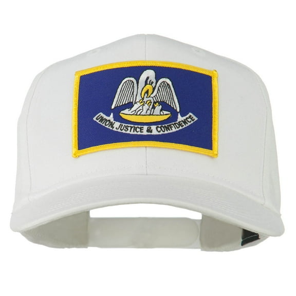 Louisiana State High Profile Patch Cap - White OSFM