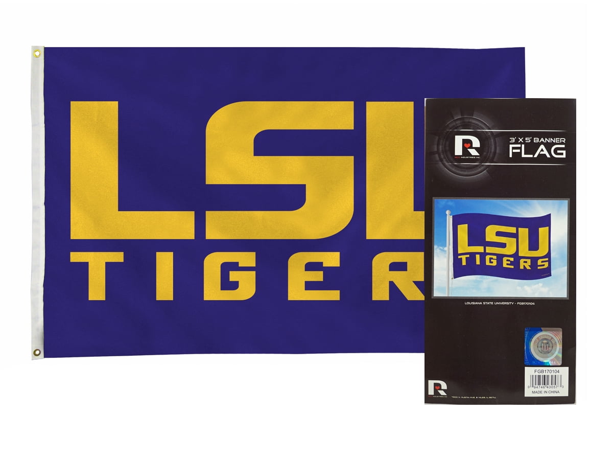Louisiana State LSU Tigers Vintage Retro Throwback 3x5 Banner Flag