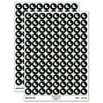 thumbnail image 1 of Louisiana State Silhouette 200+ Round Stickers - Black - Matte Finish - 0.50" Size, 1 of 3