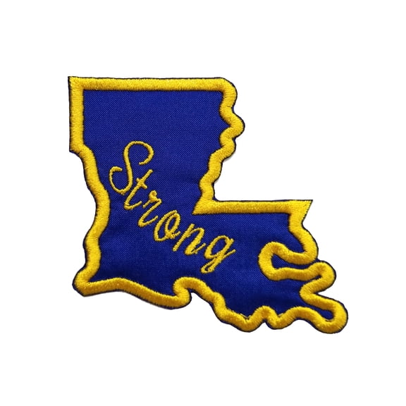 Louisiana Strong New Orleans Embroidered Iron On Patch