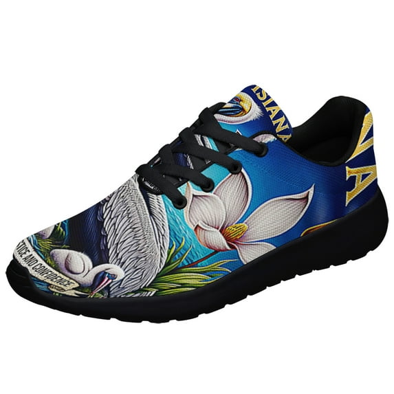 Louisiana Stte Union JuStce and Confidence Brown Pelican Bird Shoes Sneakers Black Size 11.5