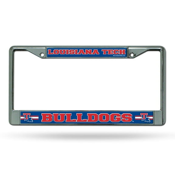 Louisiana Tech Bulldogs Chrome Metal License Plate Frame