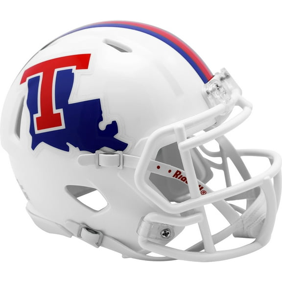 Louisiana Tech Bulldogs White Riddell NCAA Speed Mini Helmet