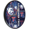 thumbnail image 1 of Louisiana Tech University 13" Solid Wood Clock, 1 of 2
