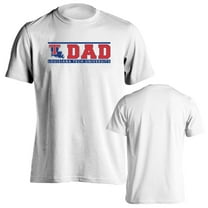 Louisiana Tech University Bulldogs Dad Proud Parent Short Sleeve T-Shirt