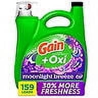 Gain + Oxi Liquid Laundry Detergent, Moonlight Breeze, 159 Loads, 170 fl. oz.