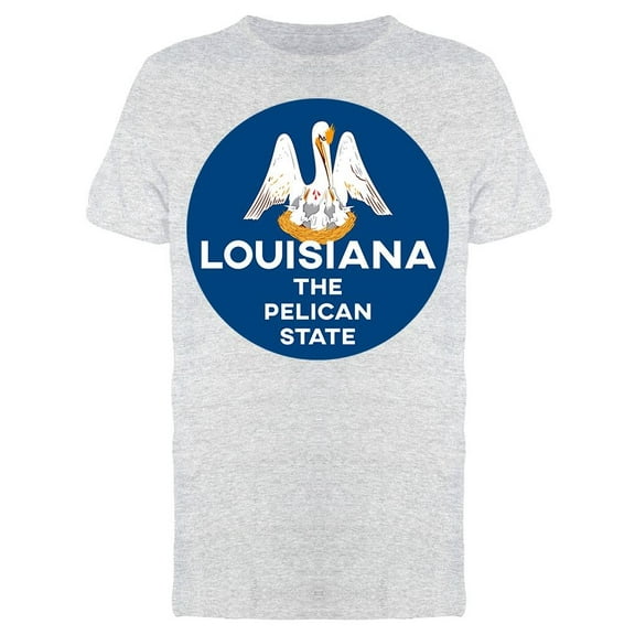 Louisiana The Pelican T-Shirt Men -Image by Shutterstock, Male Medium