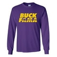 thumbnail image 1 of Louisiana Tshirt Football Team Color Purple and Gold Louisiana Buck Fama Funny Tiger Mens Long Sleeve T-shirt Graphic Tee-Purple-6xl, 1 of 4