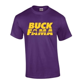 Louisiana Tshirt Football Team Color Purple and Gold Distressed Louisiana  State Name Tiger Mens Short Sleeve T-shirt Graphic Tee-Purple-xxxl