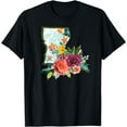 thumbnail image 1 of Louisiana Watercolor Flower T-Shirt, 1 of 3