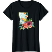 Louisiana Watercolor Flower T-Shirt