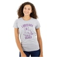 thumbnail image 1 of Louisiana is Calling Funny Creole Pun Womens Fitted Plus Size Graphic Tee Brisco Brands 2X, 1 of 5
