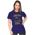 thumbnail image 1 of Louisiana is Calling Funny Creole Pun Womens Slim Fit Graphic Tee Brisco Brands S, 1 of 5