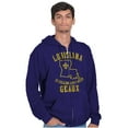 thumbnail image 1 of Louisiana is Calling Funny Creole Pun Zip Up Hoodie Men's Women's Brisco Brands 5X, 1 of 6