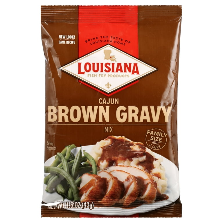 Louisiana Fish Fry Cajun Brown Gravy Seasoning Mix, Oz Sauce