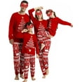 thumbnail image 1 of Louist Family Matching Christmas Pajamas Set Sleepwear Jumpsuit Hoodie with Hood Matching Holiday PJ's for Family (Red-Men/3XL), 1 of 8