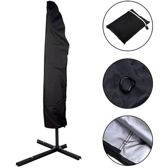 Louist Outdoor Cantilever Waterproof Dustproof Parasol Umbrella Cover Banana Umbrella Cover (265cm)