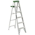 thumbnail image 1 of Louisville 6' Aluminum Standard Step Ladder 5 Step - 39.4" x 20.5" - Aluminum, 1 of 3
