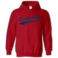thumbnail image 1 of Louisville Baseball Script - Hometown Pride, Pitcher Hoodie - 2X-Large - Red, 1 of 6