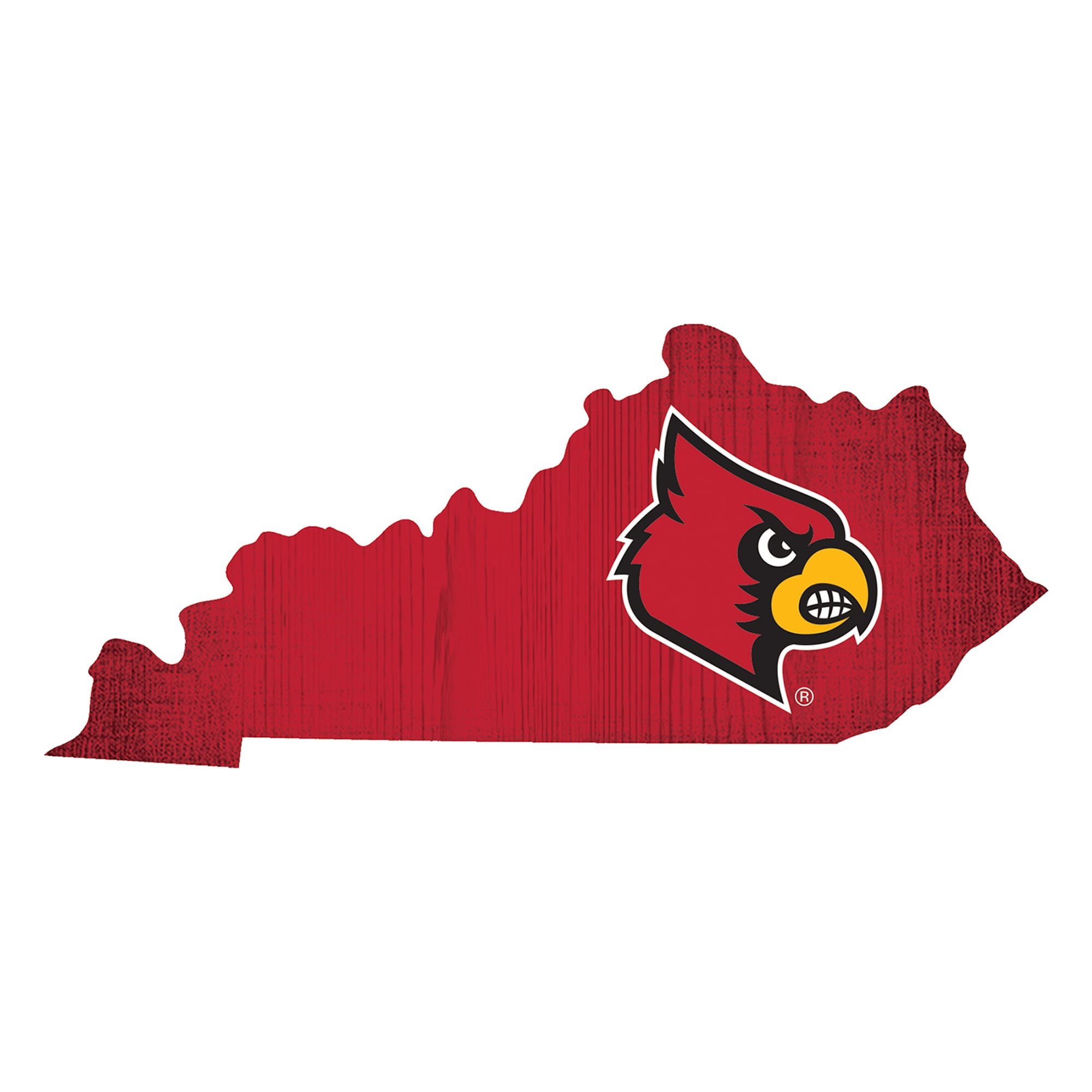 Louisville Cardinals 12 Logo State Sign 