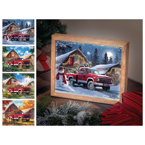 Louisville Cardinals 12" x 11" Four Seasons LED Light Box