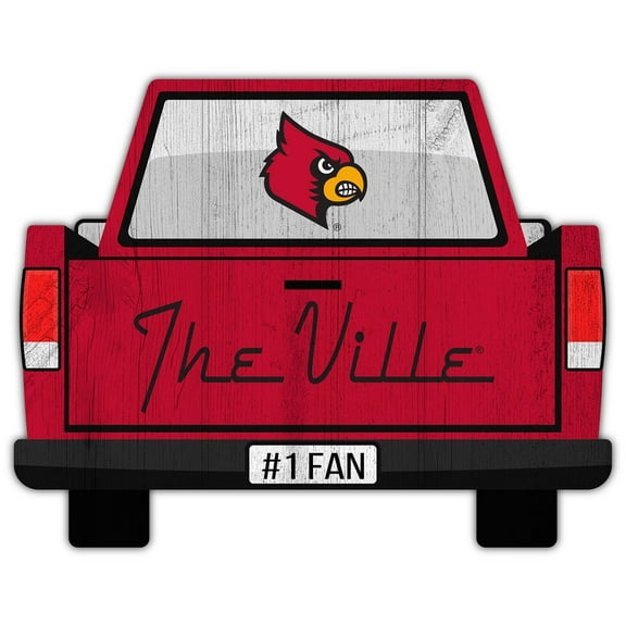 Louisville Cardinals 12'' x 12'' Truck Back D-cor