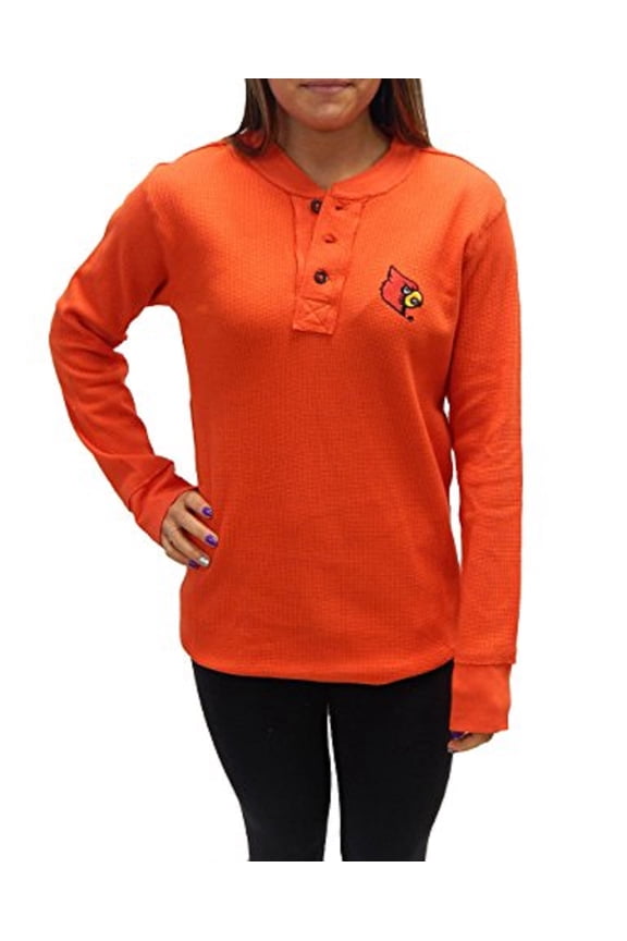 Louisville Kentucky Adult Women Thermal Waffle Knit Long Sleeve T-Shirt (Size XXL)