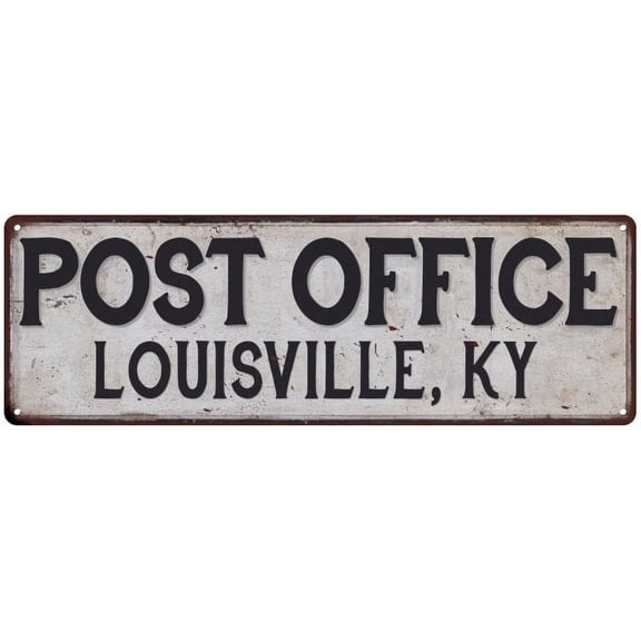 Louisville, Ky Post Office Sign Vintage 6x18 206180011021