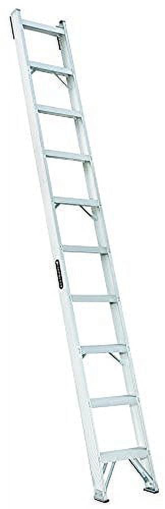 Louisville Ladder 10' Aluminum Shelf Ladder, 13' Reach, 300 lbs Load Capacity, AH1004
