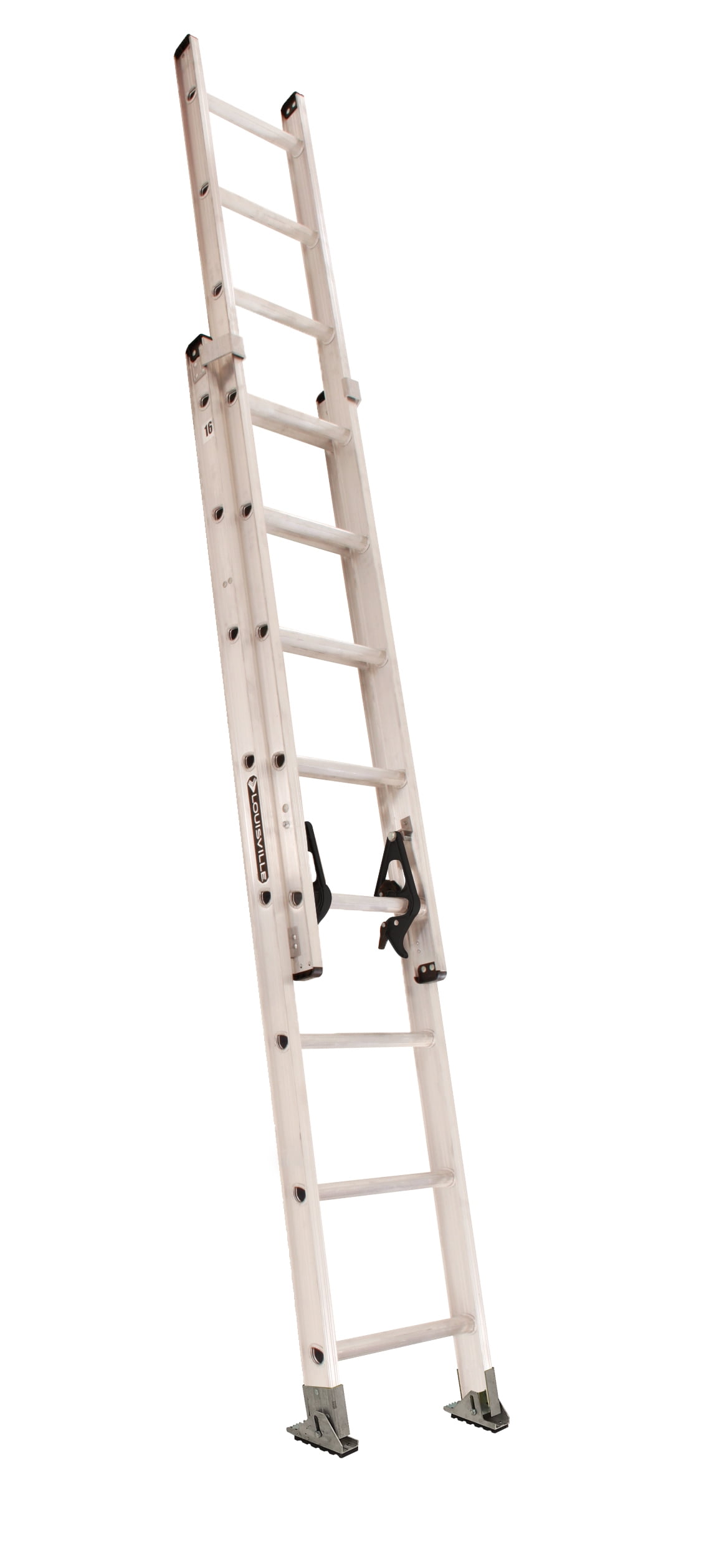 Louisville Ladder 16' Aluminum Extension Ladder, 15' Reach, 300 lbs Load Capacity, AE2216