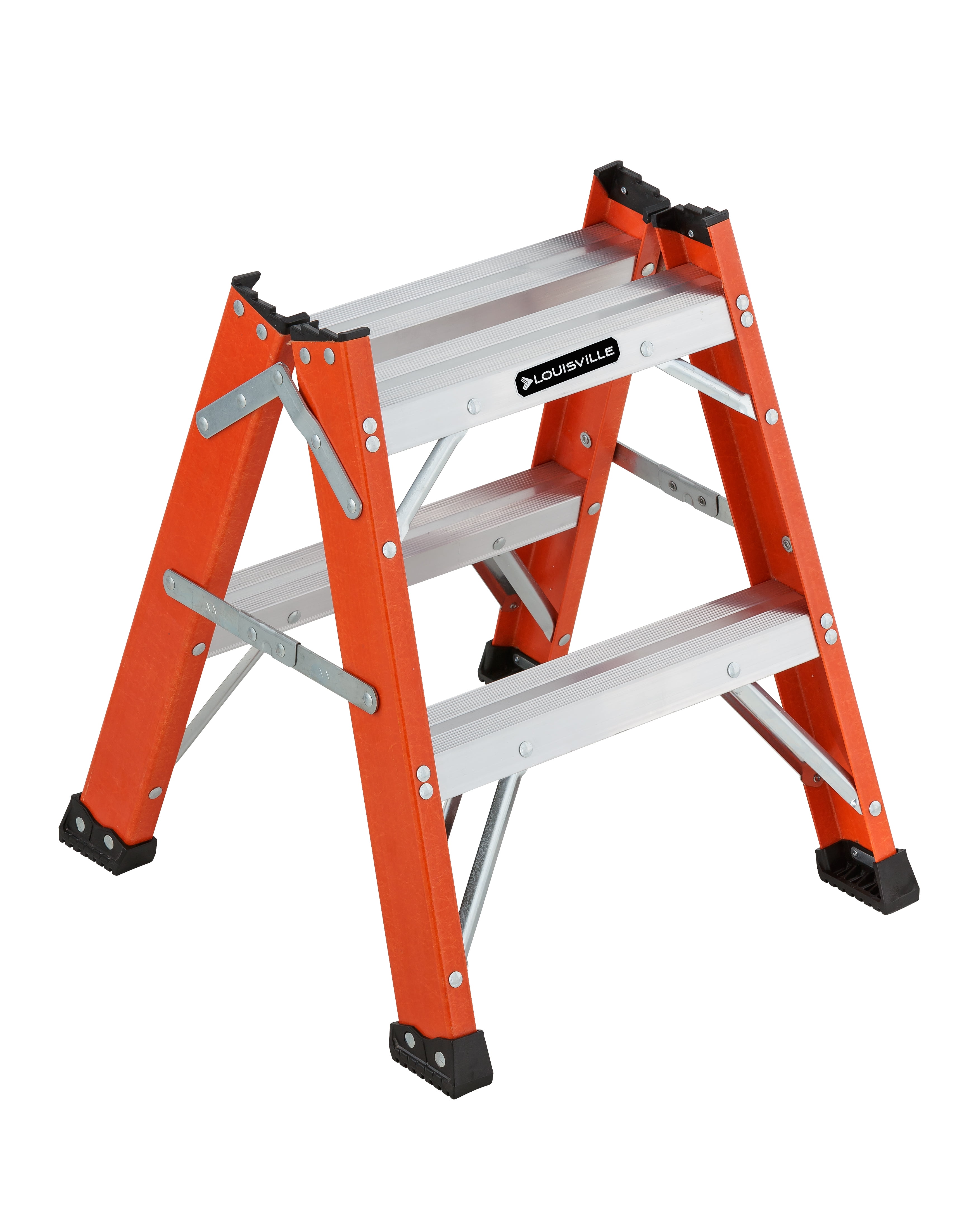 Louisville Ladder 24-Foot Fiberglass Extension Ladder - 300lb Load Capacity