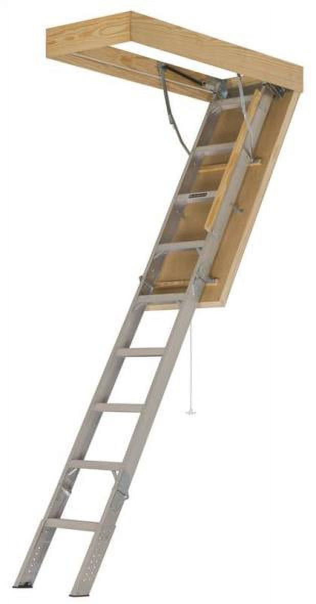 Louisville Ladder 22.5x54 Aluminium Attic Ladder, 375-pound Load Capacity, AEE2210