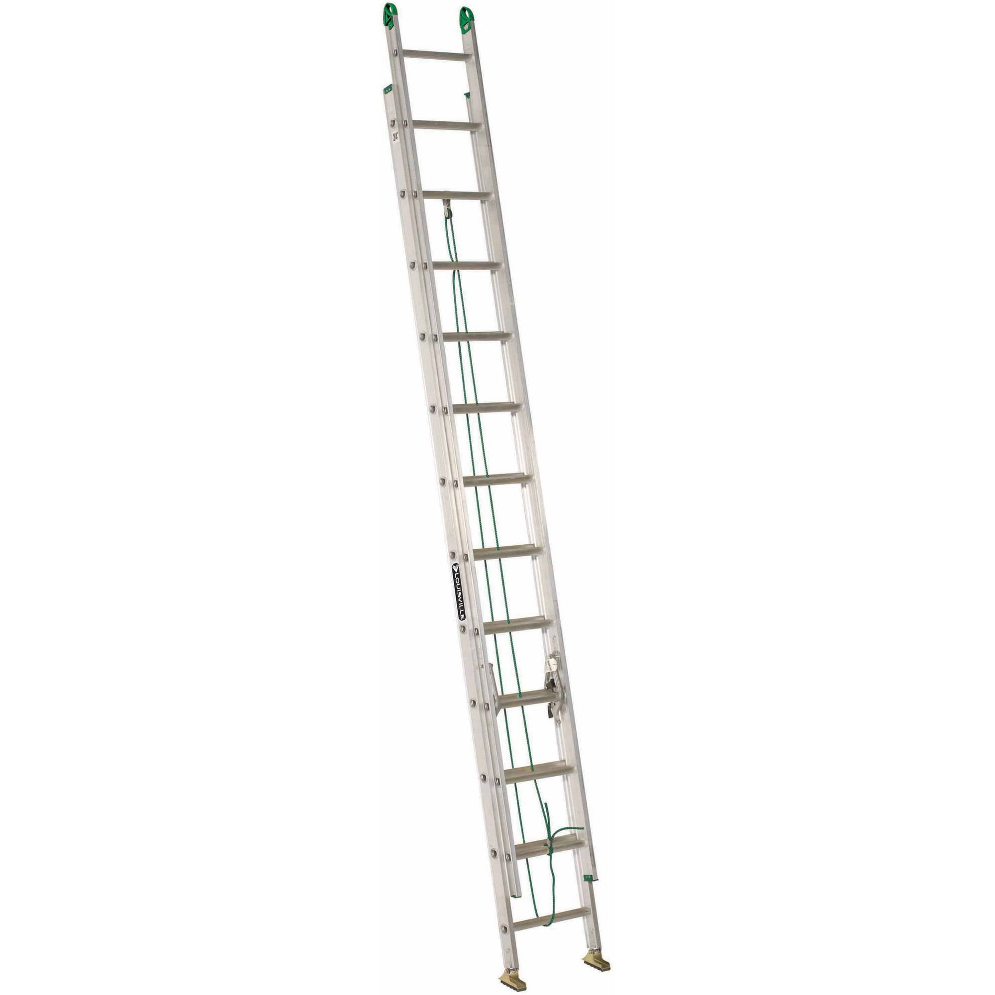 Louisville Ladder 24' Aluminum Extension Ladder, 23' Reach, 225 lbs Load Capacity, AE4224PG