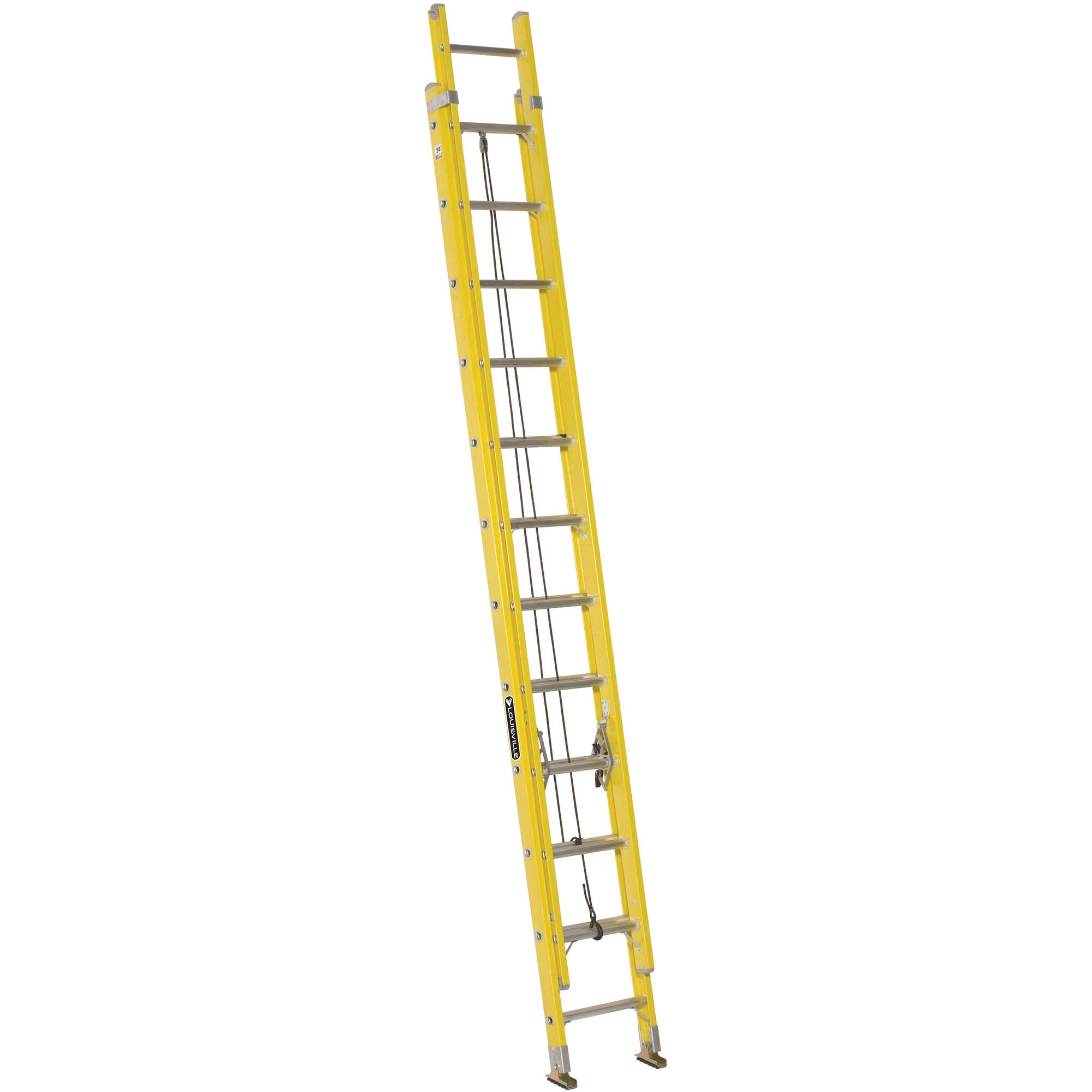 Louisville Ladder 24' Fiberglass Extension Ladder, 23' Reach, 250 lbs Load Capacity, FE1724