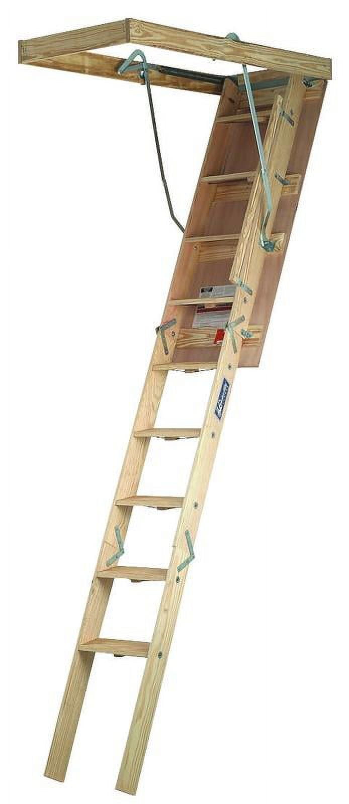 Louisville Ladder 25.5" x 54" Wood Attic Ladder, 250 lbs Load Capacity, L254P