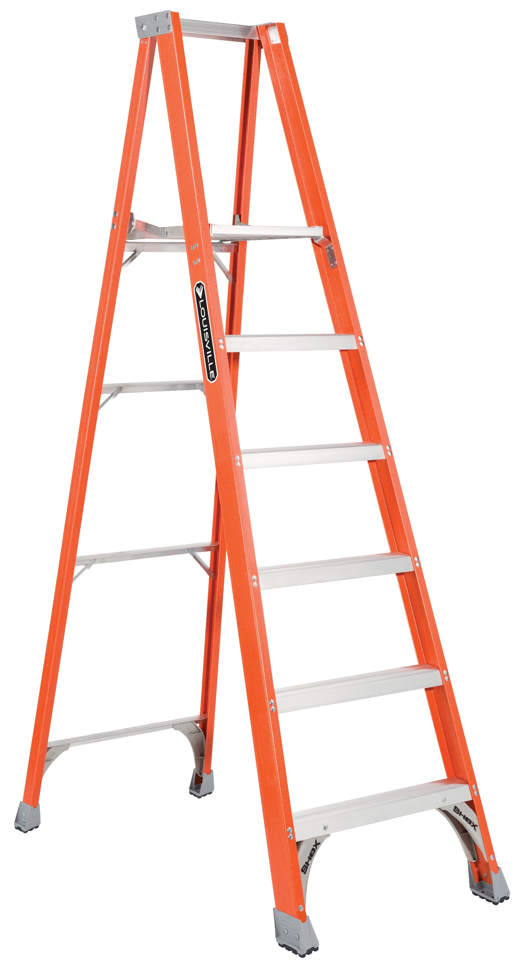 Louisville Ladder 6' Fiberglass Platform Ladder, 12' Reach, 300 lbs Load Capacity, FP1506