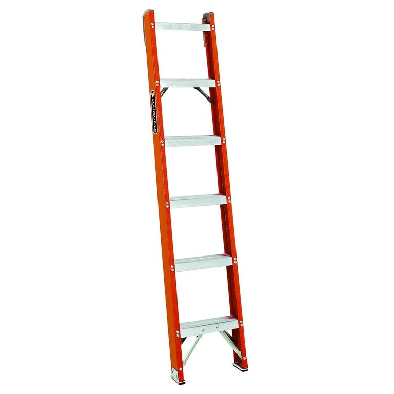 Louisville Ladder 6 ft. Fiberglass Step Ladder (10 ft. Reach) with 300 lbs.  Load Capacity, Type IA Duty Rating L-3017-06 - The Home Depot