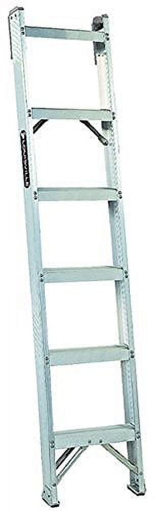 Louisville Ladder 6-Foot Aluminum Shelf Ladder, Type IA, 300-pound Load Capacity, AH1006
