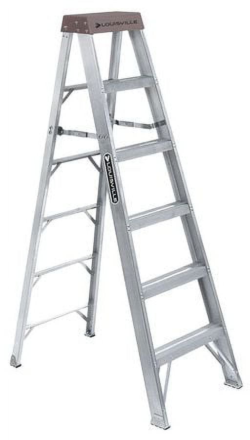 Louisville Ladder 6-Foot Aluminum Step Ladder, Type IA, 300-pound Load Capacity, AS1006