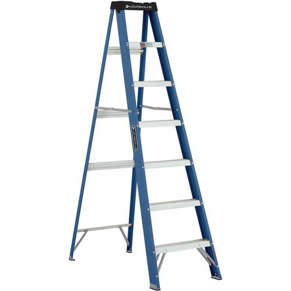 Louisville Ladder 7' Fiberglass Step Ladder, 225-lb Capacity, W