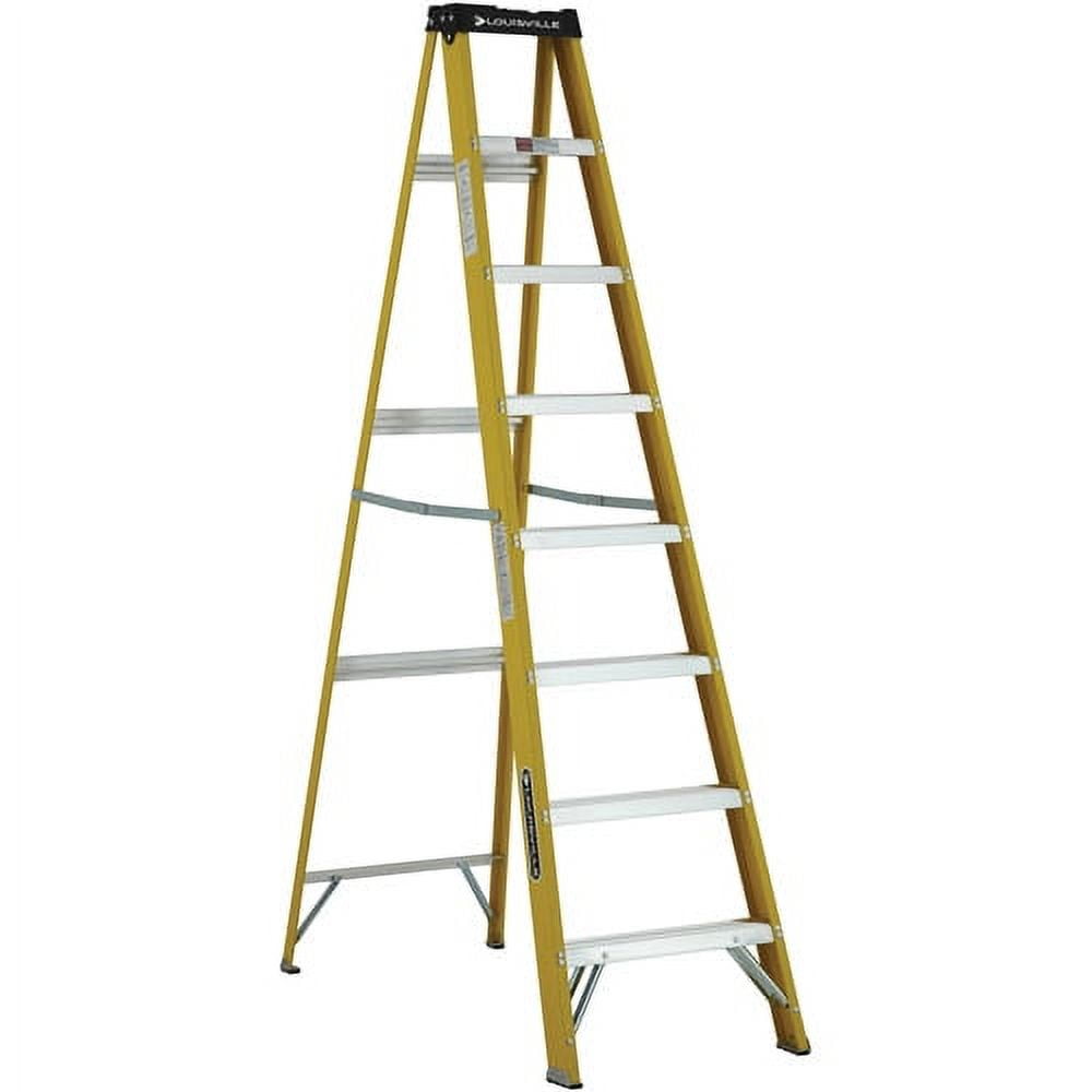 Louisville Ladder 8' Fiberglass Step Ladder, 12' Reach, 250 lbs Load Capacity, W-3118-08 Louisville Ladder 8' Fiberglass Step Ladder, 12' Reach, 250 lbs Load Capacity, W-3118-08