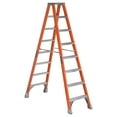 thumbnail image 1 of Louisville Ladder 8' Fiberglass Twin Step Ladder, 12' Reach, 300 lbs Load Capacity, FM1508, 1 of 8