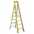 thumbnail image 1 of Louisville Ladder 8-Foot Fiberglass Cross-Step Ladder, Type IAA, 375-Pound Load Capacity, FXS1408HD, 1 of 10