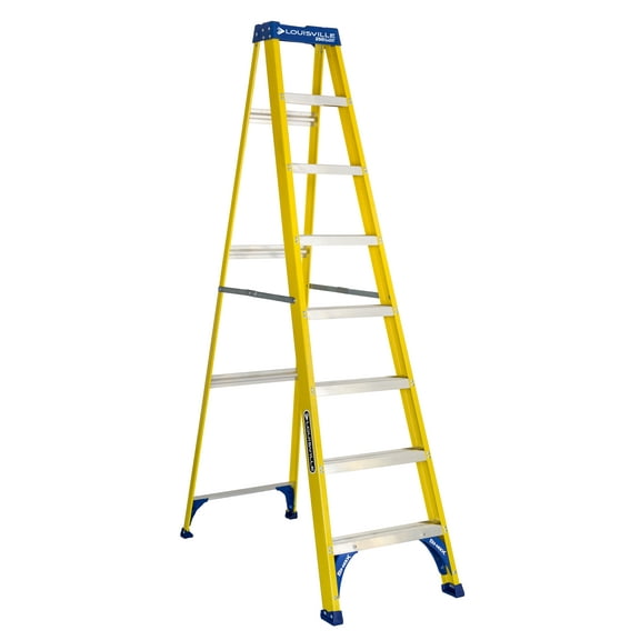 Louisville Ladder 8-Foot Fiberglass Step Ladder, 250-Pound Load Capacity, Type I, FS2008