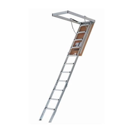Louisville Ladder AA2210 Elite Aluminum Attic Ladder, 375 Pound Load Capaci, 22-1/2 x 54"