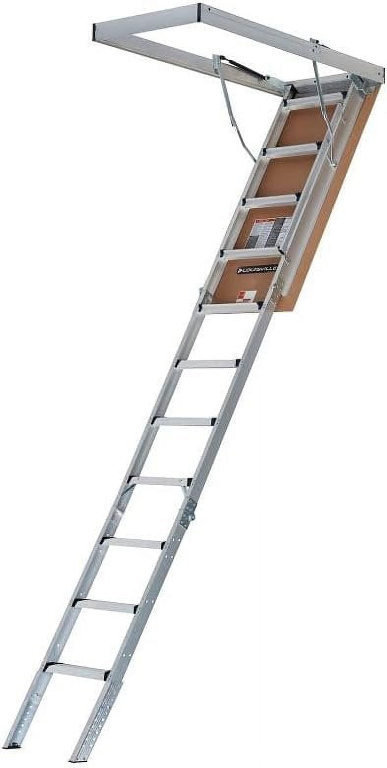 Elite Aluminum Attic Ladder with Gas Piston System
