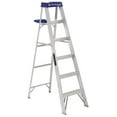 thumbnail image 1 of Louisville Ladder 6-Foot Aluminum Step Ladder with molded pail, 250-Pound Load Capacity, Type I, AS2106, 1 of 10