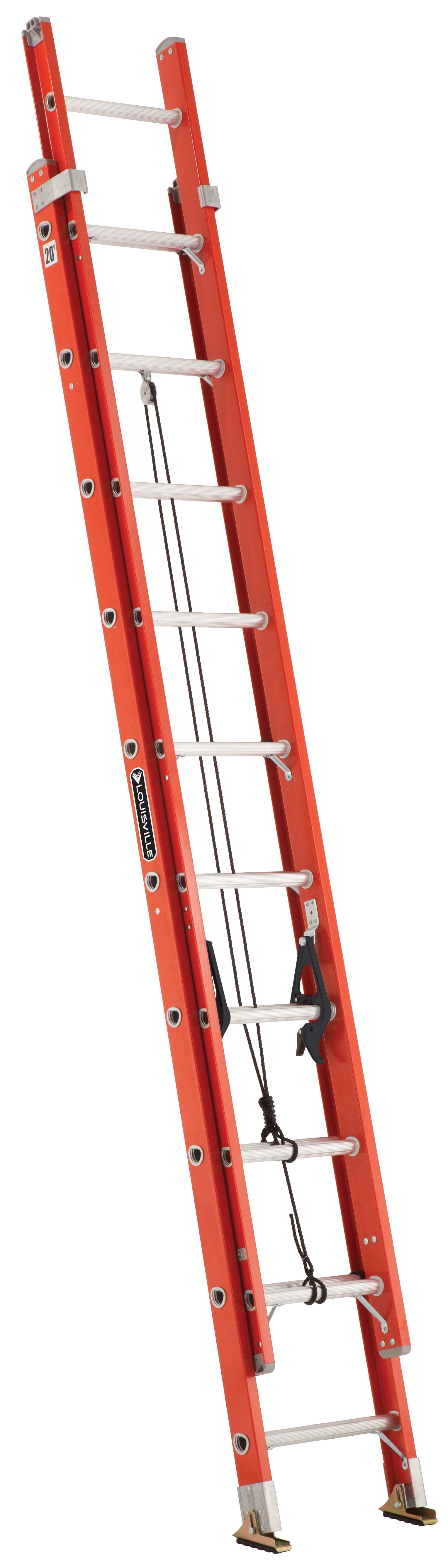 Louisville Ladder, Inc AE3220 20-Ft. Extension Ladder, Aluminum, Type I,  250-Lb. Duty Rating