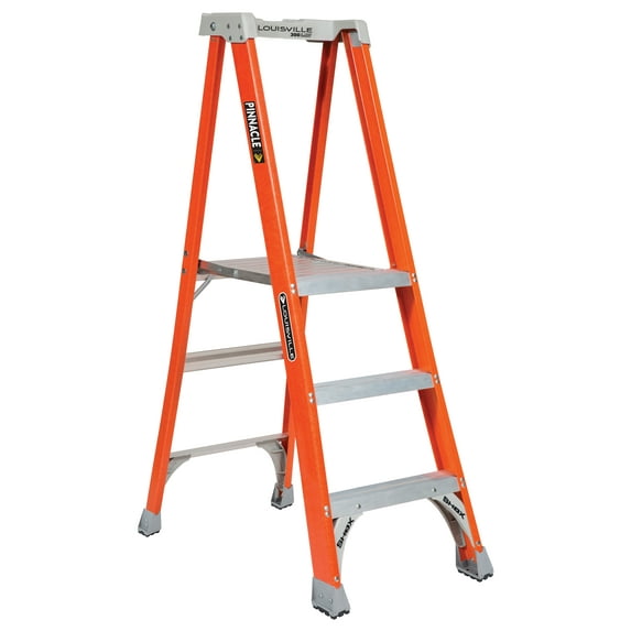 Louisville Ladder FXP1703 3 ft. Fiberglass Platform Ladder, Type IA, 300 lbs Load Capacity