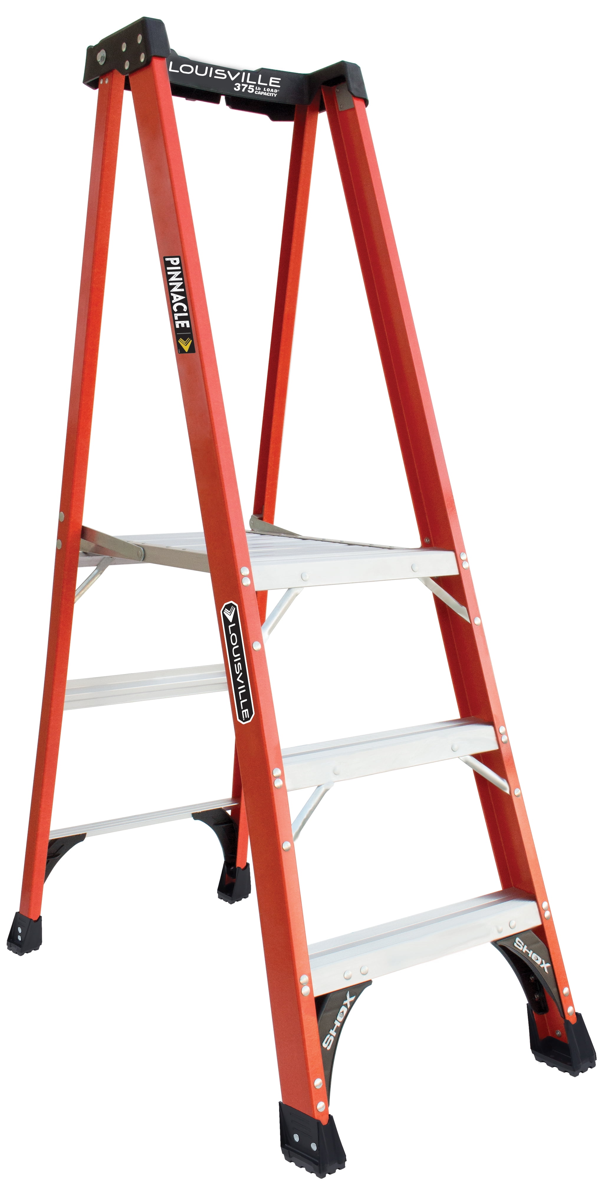 Louisville Ladder FXP1803HD 3 ft. Fiberglass Pinnacle Platform Step Ladder, Type IAA, 375 Lbs Load Capacity